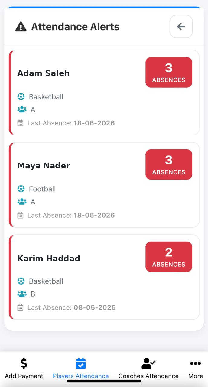 Mobile attendance alerts
